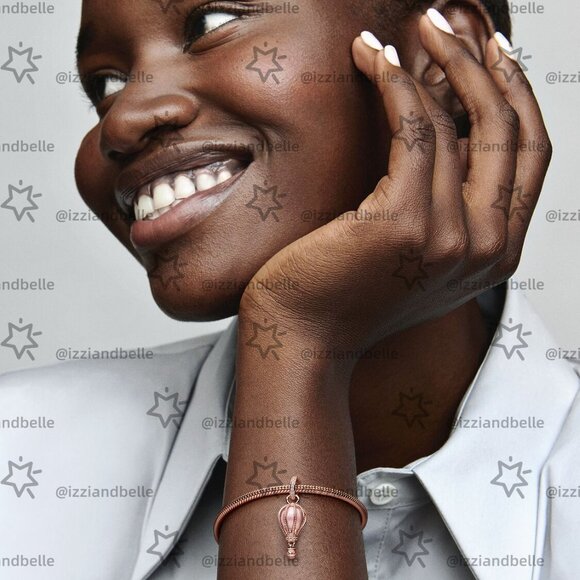 Pandora Sparkling Pink Hot Air Balloon Dangle Charm - Picture 6 of 6